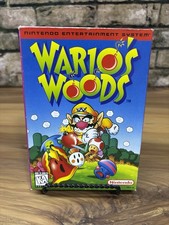 Warios Woods Nintendo NES Complete In Box CIB Game Box Manual 