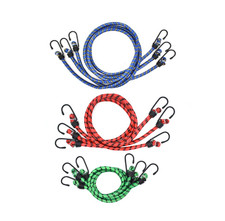 9x Spanngummi Set 100/80/60cm mit Haken Spannseil Gepäckgummi Expander Fahrrad