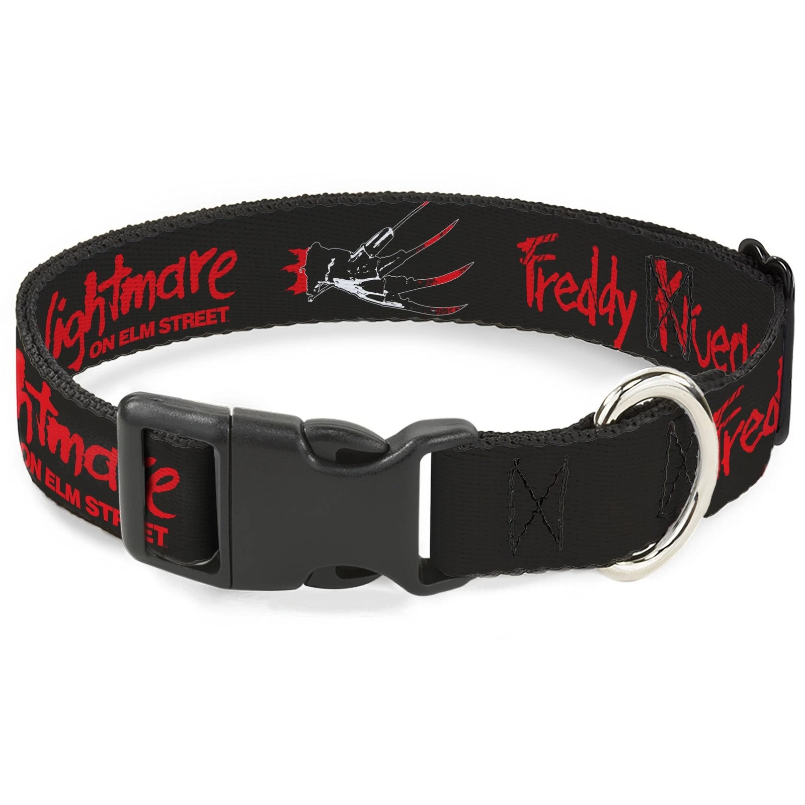 Warner Bros. Horror Movies Pet Collar, Dog Collar Plastic Buckle, A Nightmare on