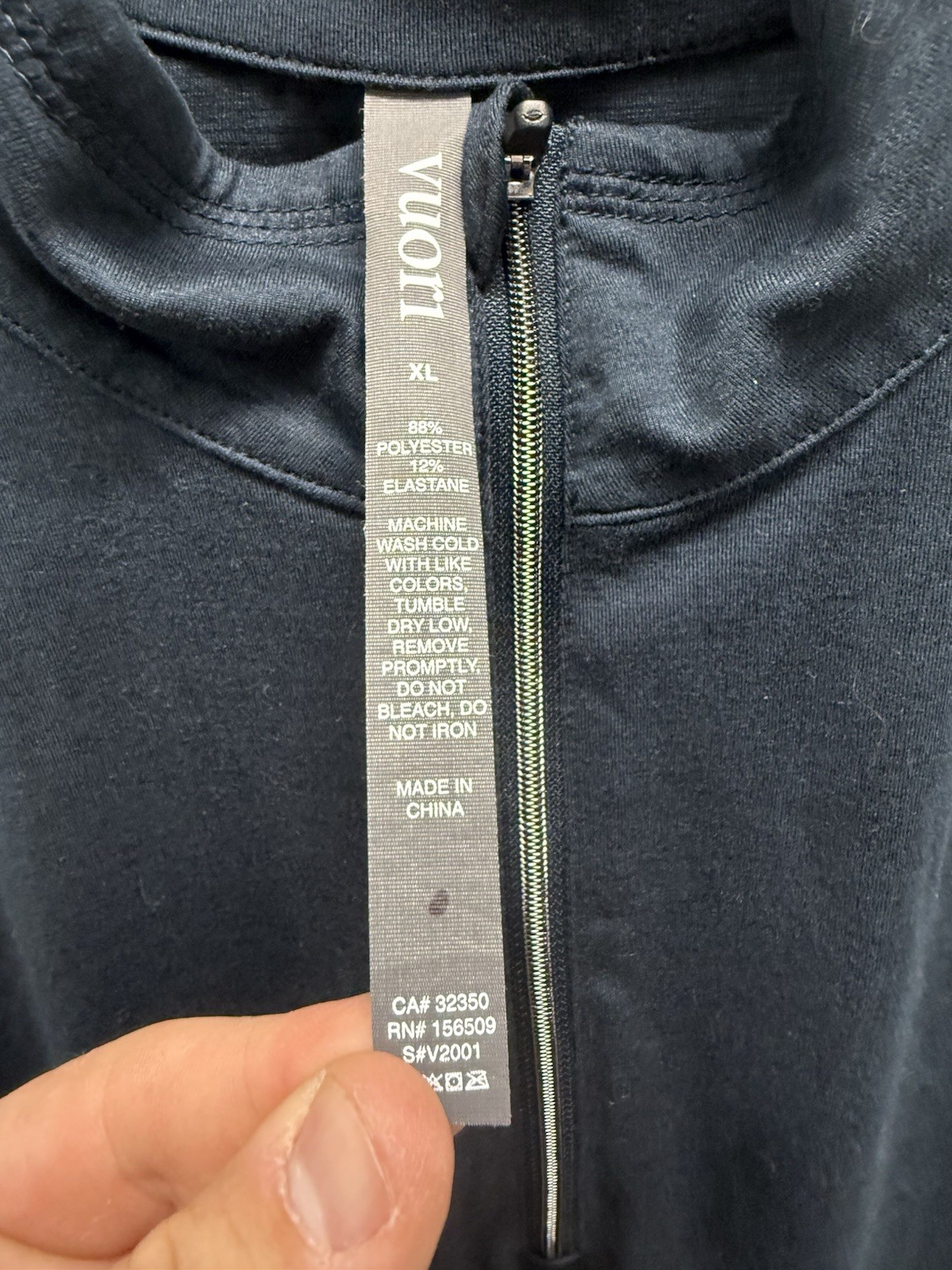 Vuori Ease Performance Half Zip Pullover Blue Men… - image 3