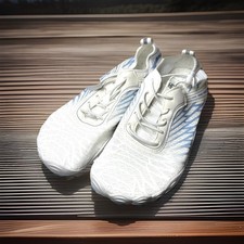 HF Barefoot Minimalist White  Blue Water Shoes Women Size 36 Trail Gym Sneakers