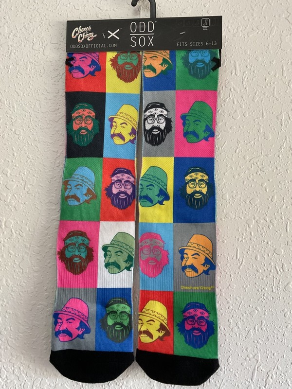Odd Socks (Cheech and Chong) pop art - Adult size 6-13