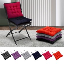 4X Chair Seat Pads Cushions Tie on Dining Chair Cushion for Patio Outdoor Garden