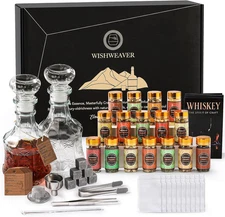 Alcohol Infusion Kit,16 Natural DIY Whiskey Making Kit for Infusing Bourbon,Rye,