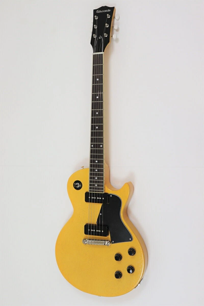 Edwards E-LS-LTD TV Yellow LP-Style Electric Guitar w/ Legacy P90s
