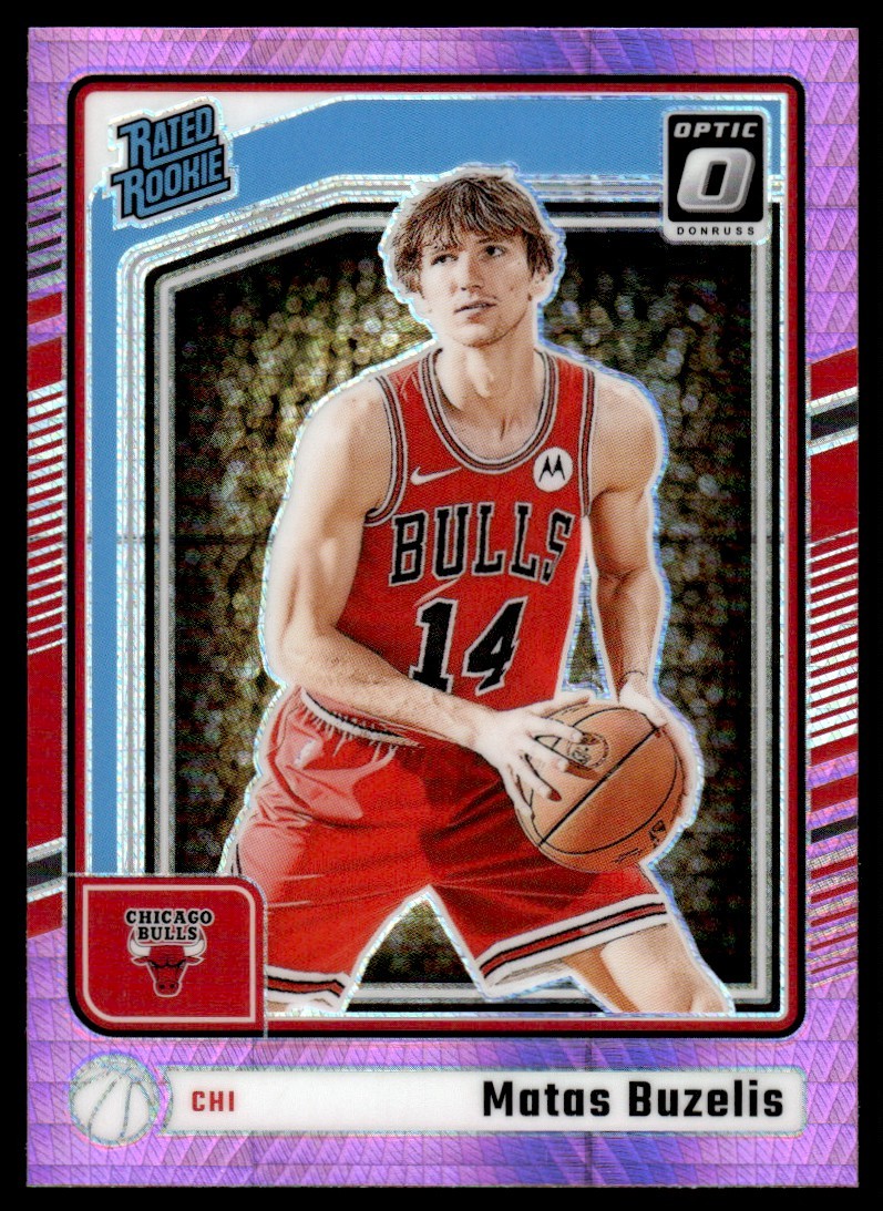 2024-25 Donruss Optic Pink Hyper Matas Buzelis Rookie Chicago Bulls #271