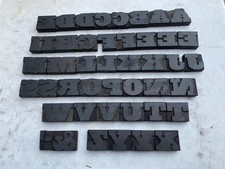 14 LINE 60mm 168 PT WIDE BOLD COMPLETE  A-Z WOODEN LETTERPRESS PRINTING TYPE