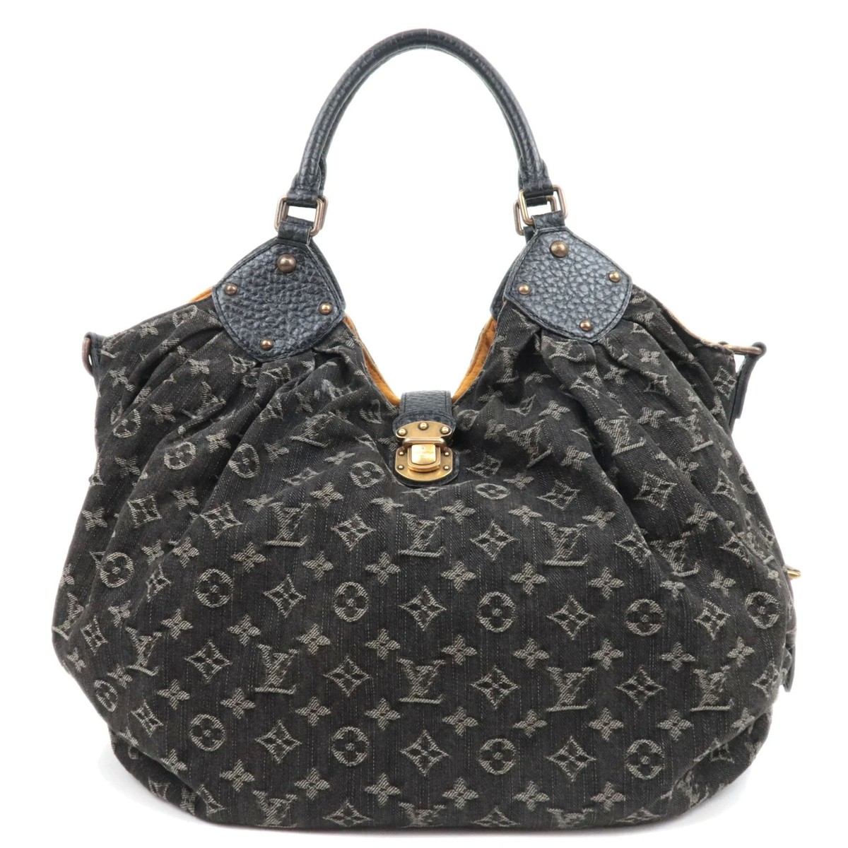 Louis Vuitton モノグラムデニム XL M95510 ブラック Louis Vuitton Monogram Denim XL Handbag Noir M95510 Authentic | eBay