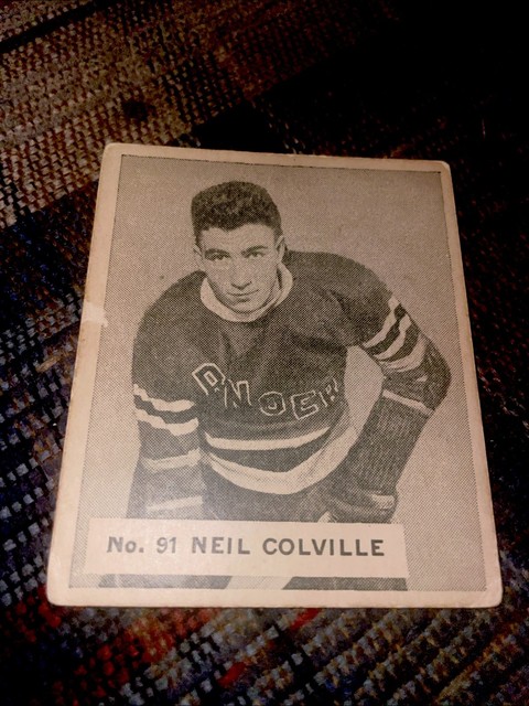 1937-38 WWG NEIL COLVILLE NHL HOCKEY CARD WORLD WIDE GUM ICE KINGS V356 AHL OHA