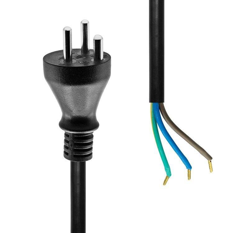 MicroConnect MC-PE010DKB-OE Power Cable Black 10m Type K Open End