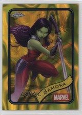 2025 Topps Chrome Marvel Comics Yellow Lava Refractor Gamora #140 1a1r