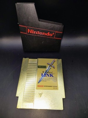 Nintendo NES Zelda II The Adventure of Link Gold Cartridge Tested Working w/ Ori
