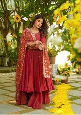 New Collection Simmar Silk Kurta Palazzo With Dupatta For Function Wear