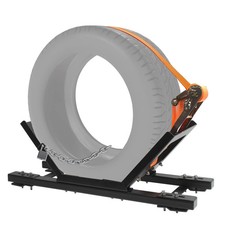 Adjustable Semi Truck Spare Tire Rack Heavy-duty Steel Tire Carrier Mount Wi...