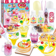 12 Making Miniature Food Toys Set, DIY, Resin Play, NOT Edible, Kitchen Mini Pre