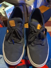 Vans Black Canvas Lace Up Sneakers Size 12M 721356 Mens