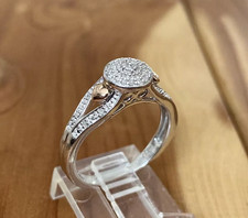 2.00 Ct Round Cut Moissanite Engagement Ring 14k White Gold Plated