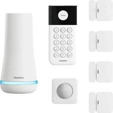 SimpliSafe Home Security System with Smart Alarm Wireless Indoor Camera, 8 Piece