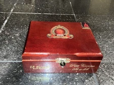 DBL Formula 19 Petit Corona 6"x4.5"x2.25" Craft Stash SOLID WOOD Cigar Box Clasp