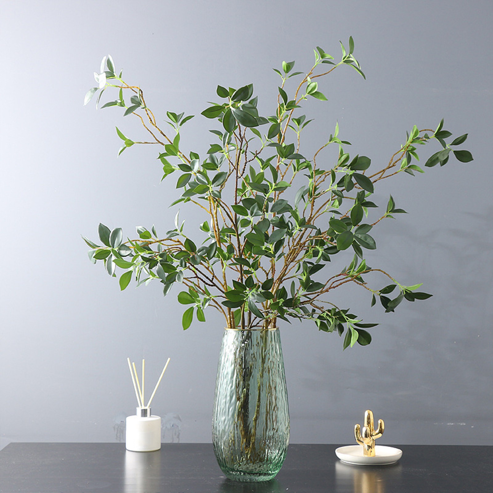 Artificial Leaves Branch False Greenery Artificial Plants Stems For Kitchen
