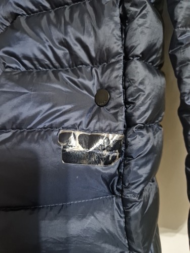 Hugo Boss Herren Medium Navy Puffer Daunenfüllung Reißverschluss Mantel mit Zip Off Kapuze - Bild 6 von 17