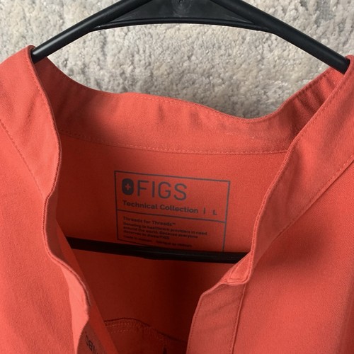 Figs Scrub Set Technical Collection Large XL Rafaela Top And Pants Orange Women - Imagen 4 de 23