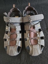 TEVA Mens Forbay Sandal Size 11  Shoc Pad Turkish Coffee  Hike Water EUC