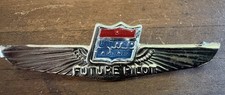 Vintage United Airlines Future Pilot Metal Wings Pin Badge