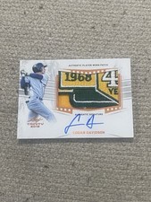 Logan Davidson 2019 Leaf Trinity Logo Patch auto Autograph