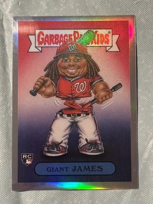 James Wood 2025 Bowman Chrome GPK Garbage Pail Kids SSP #BGP-49 (RC) Nationals