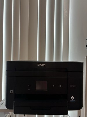 Epson Workforce Color Inkjet Printer WF2860 with Power Cord Tested and Working