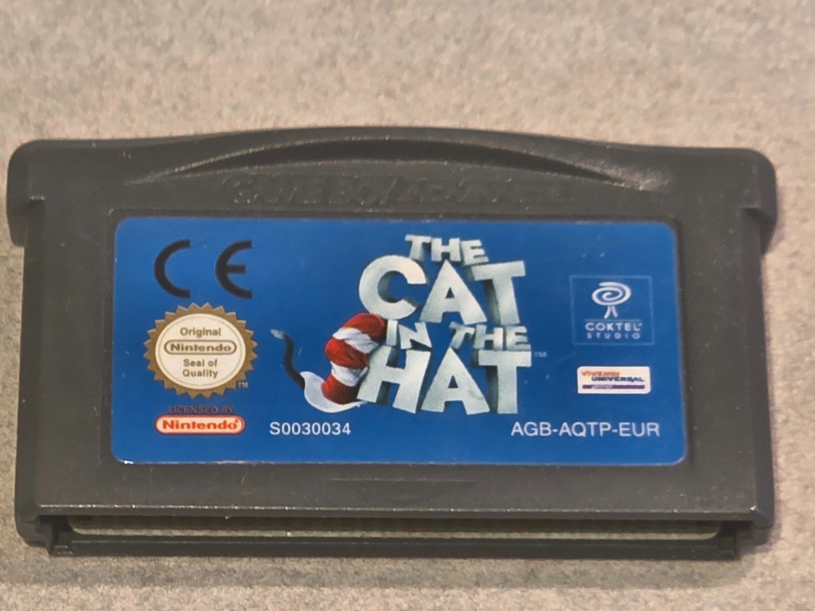 THE CAT IN THE HAT NINTENDO GAMEBOY GAME BOY ADVANCE GBA