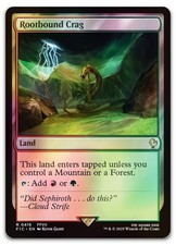 Rootbound Crag (Surge Foil) #416 (NM) Final Fantasy FIC Magic MTG