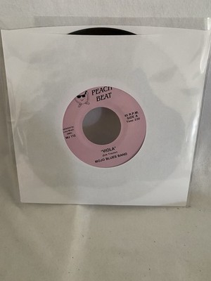MOJO BLUES BAND~Viola & Tribute To Otis~Funk Blues 45~PEACH BEAT #112 Near Mint