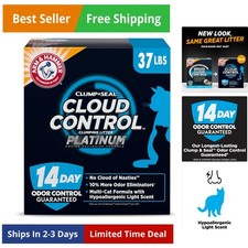 Cloud Control Platinum Clumping Cat Litter Odor Control, 37 lbs.