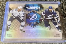 2023-24 Exquisite Collection Hockey Tandems Steven Stamkos Nikita Kucherov /25
