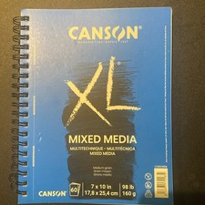 Canson XL Series Mixed Media Pad, Side Wire, ...