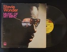 Music Of My Mind [LP] Stevie Wonder 1972 Vintage Soul Vinyl Tamla T314L VG++
