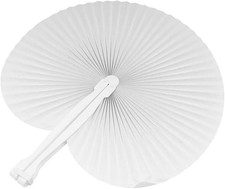 110 Pezzi Ventagli Colore BIANCO Borsetta Matrimonio Segnaposto Bomboniera Weddi