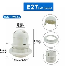 E27 Pendant Fitting in Bulb Holder Socket Lampshade Edison Screw For Lamp Retro