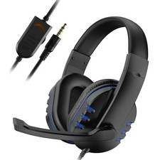 Gaming Headset with Microphone Mic Headphones For PC Laptop PS4 PS5 Xbox One UK