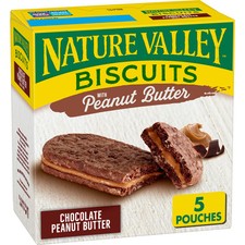 Nature Valley Whole Grain Chocolate Peanut Butter Biscuit Sandwiches 5 Pack