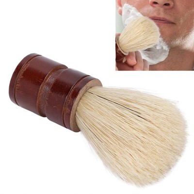 Beard Shaving Brush Salon Mustache Shave Styling Brush With Wooden Handle Fo SET