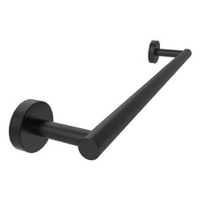18 Inch Matte Black Towel Bar Bathroom Kitchen SUS304 Stainless Steel Mount