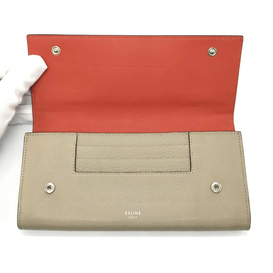 CELINE Used | large flap multi-function bi-fold l… - image 7