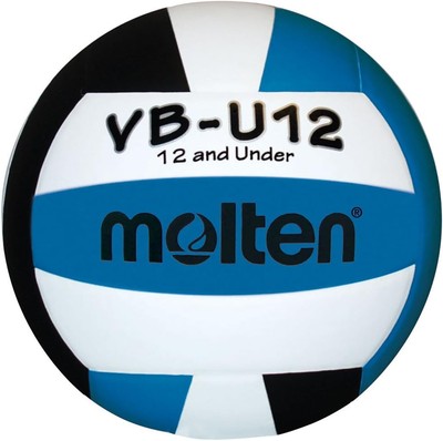 Molten VBU12 Youth Volleyball for Players 12 and Under Aqua Black White