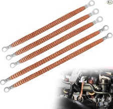 Engine Ground Strap Automotive, Professional Vehicle Grounding Straps, 3 Pcs 10/