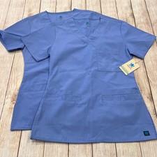Maevn Medical Uniforms Scrub Tops Blue V-Neck XXS Lot of 2 NWT CBL 1626