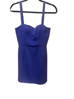 French Connection Whisper Cocktail Dress in Sky Blue