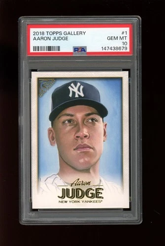 2018 Topps Gallery #1 Aaron Judge New York Yankes PSA 10 Gem Mint